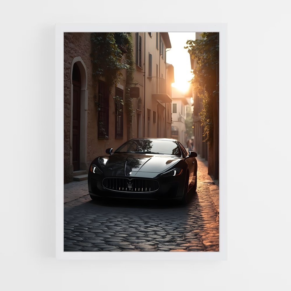 Poster Adrenaline Noir – affiche Maserati (vue 3)